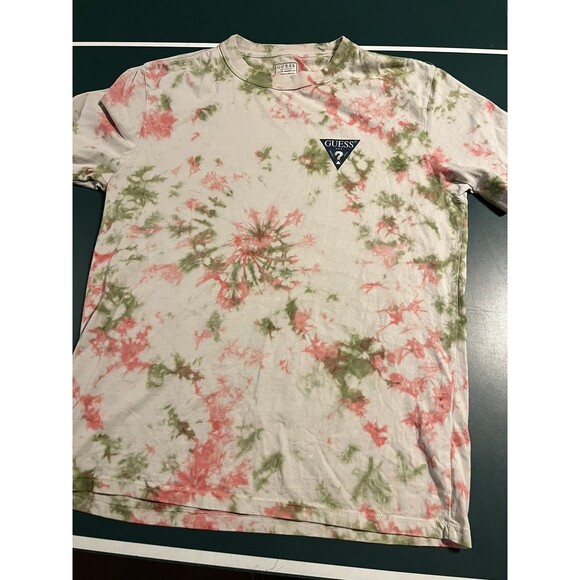 Guess Los Angeles Short Sleeve Tie Dye Colorful T-Shirt Tee SMALL Designer - Picture 5 of 8